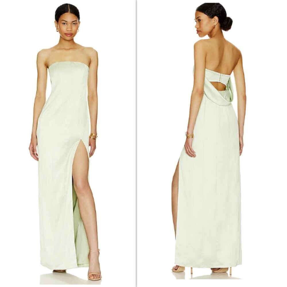 Lovers and Friends Bellamy Gown Light Green Strapless Size S NWT